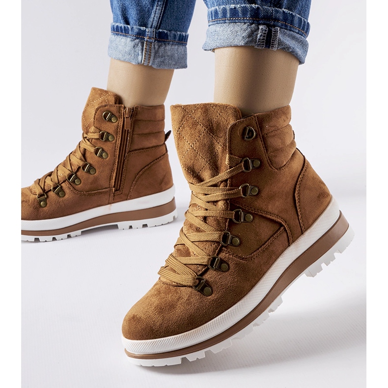 Sapatos de trekking com isolamento caramelo Mazara marrom 1