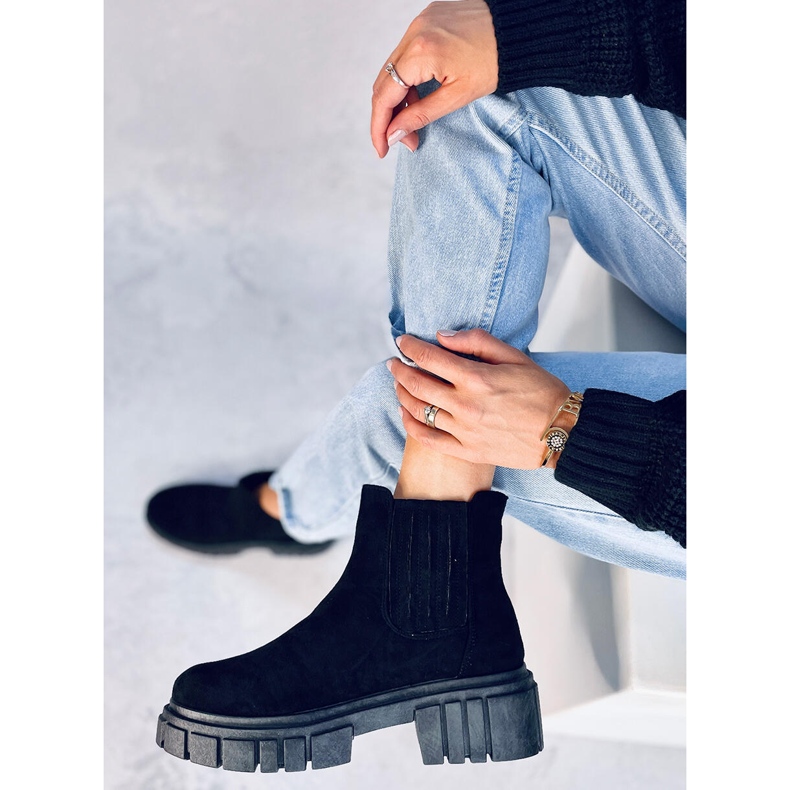 Botas Jodhpur de mulher Leigh Black preto 1