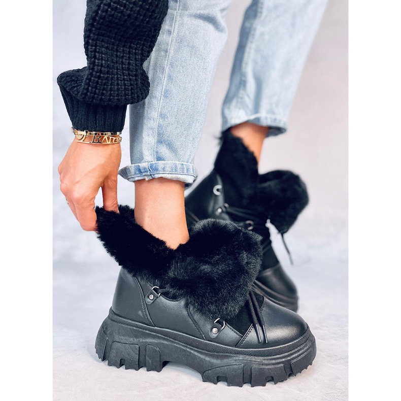 Botas de neve Jarl Black para mulher preto 1