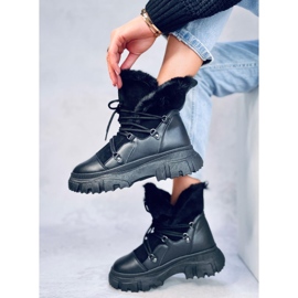 Botas de neve Jarl Black para mulher preto 2
