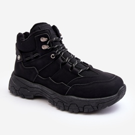 Mckeylor Sapatos de trekking isolados Trappers masculinos pretos Thalinna 1