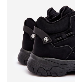 Mckeylor Sapatos de trekking isolados Trappers masculinos pretos Thalinna 2