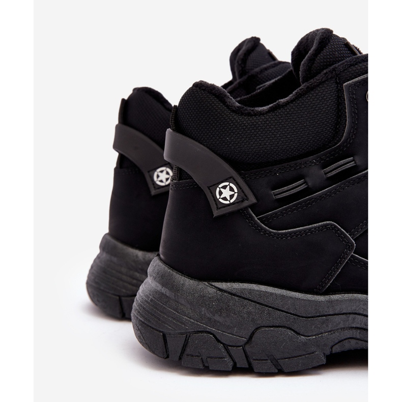 Mckeylor Sapatos de trekking isolados Trappers masculinos pretos Thalinna 2