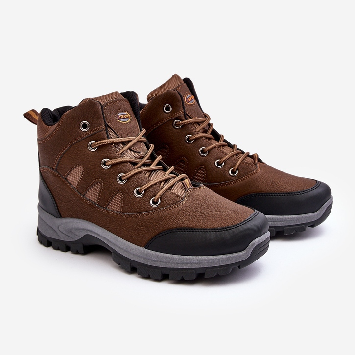 WR1 Calçado de trekking clássico masculino marrom Gometti 1