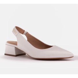 Marco Shoes Sandálias brancas com jatos branco 1