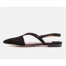 Marco Shoes Sandálias de couro natural na cor preta preto 1