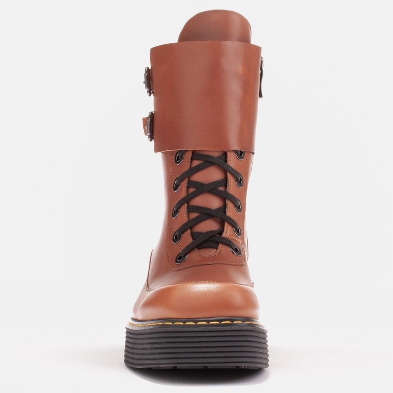Marco Shoes Botas Federica com fechos decorativos marrom 1