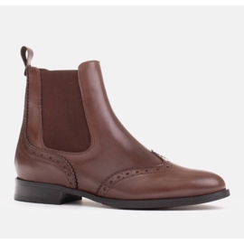 Marco Shoes Botas Beatle de Chelsea castanho 1