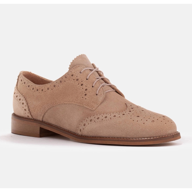 Marco Shoes Sapatos com perfuração decorativa bege 1