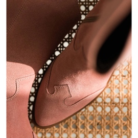 Marco Shoes Botas de camurça natural rosa 1