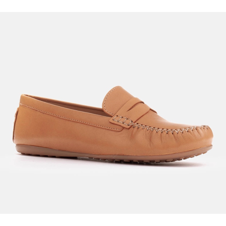 Marco Shoes Mocassins confortáveis ​​feitos de couro macio marrom 1