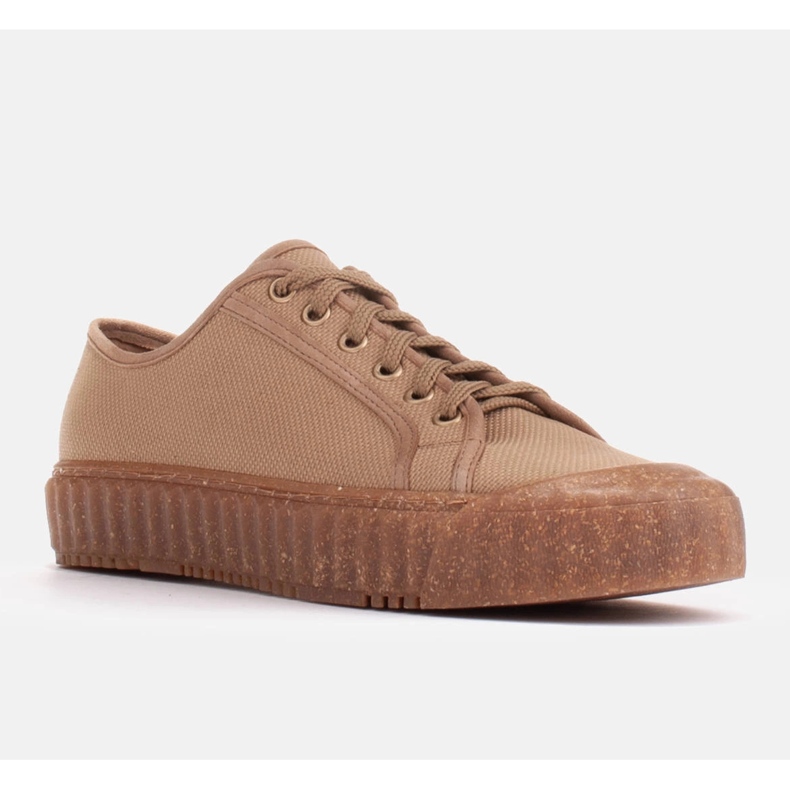 Marco Shoes Tênis esportivo com fundo ecológico bege 1