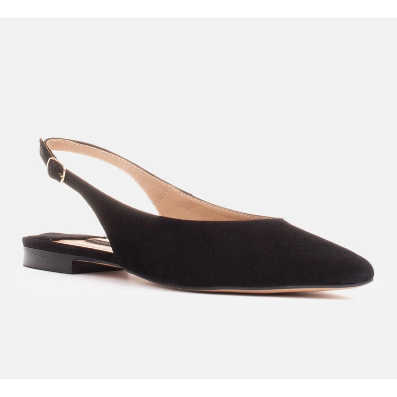 Marco Shoes Sandálias pretas de camurça natural preto 1