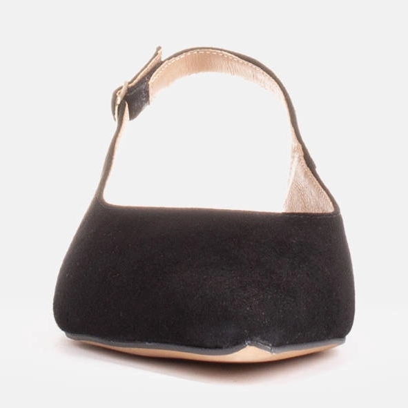 Marco Shoes Sandálias pretas de camurça natural preto 2