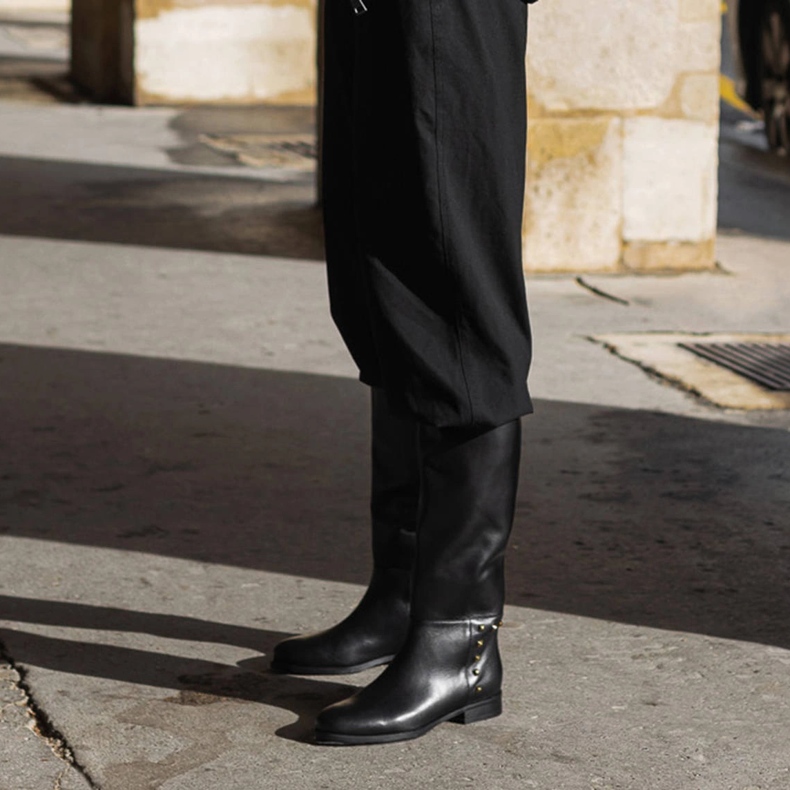 Marco Shoes Botas de montaria com tachas preto 2 Marco Shoes Botas de montaria com tachas preto 2