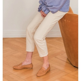 Marco Shoes mocassins sem forro castanho 1