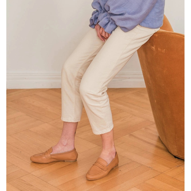 Marco Shoes mocassins sem forro castanho 1