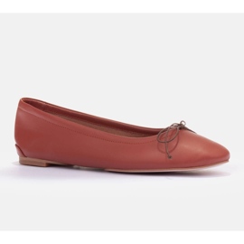 Marco Shoes sapatos de balé passo marrom 1