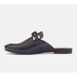 Marco Shoes chinelos com decoração preto 2