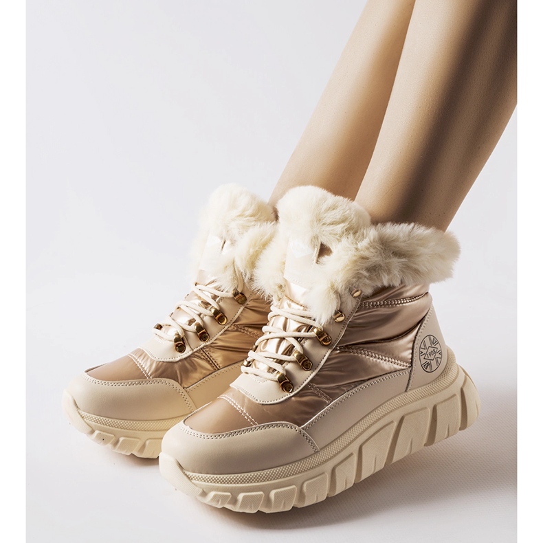 Botas de neve douradas Lee Cooper LCJ-23-44-1953L dourado 1