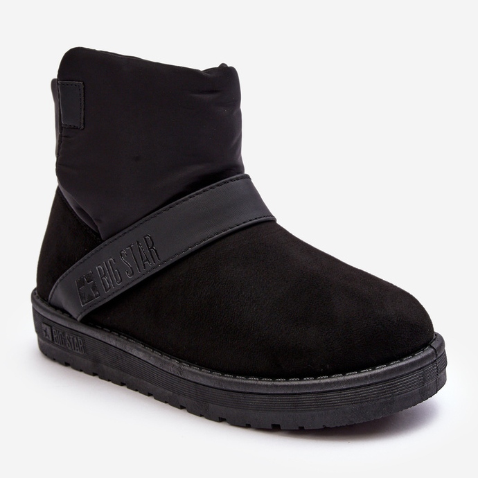 Botas de neve pretas com isolamento Big Star na plataforma MM274151 preto 1