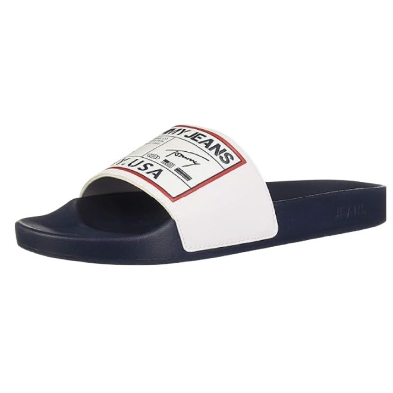 Tommy Hilfiger Chinelos Tommy Jeans Patch Pool Slide M EM0EM00470 branco 1