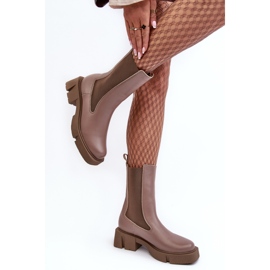 Botas Chelsea Femininas 2693/230 Laura Messi Marrom castanho 1