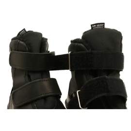 Botas de neve de couro botas impermeáveis ​​te-por-por Mazurek 1351 cardíaco preto 6