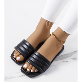 Chinelos pretos de mulher Keulen 1