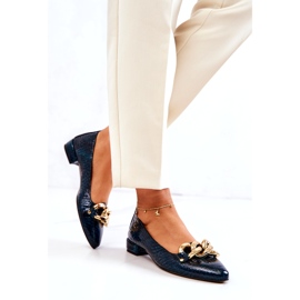 Alberto Violli Sapatos de bailarina de couro envernizado cobra com corrente, verde 3 Alberto Violli Sapatos de bailarina de couro envernizado cobra com corrente, verde 3