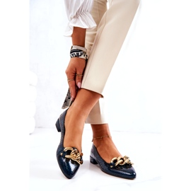 Alberto Violli Sapatos de bailarina de couro envernizado cobra com corrente, verde 2 Alberto Violli Sapatos de bailarina de couro envernizado cobra com corrente, verde 2