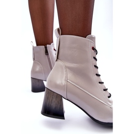 Vinceza Botins cinza envernizados 3