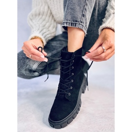 Bota Kelis Black com cadarço preto 2