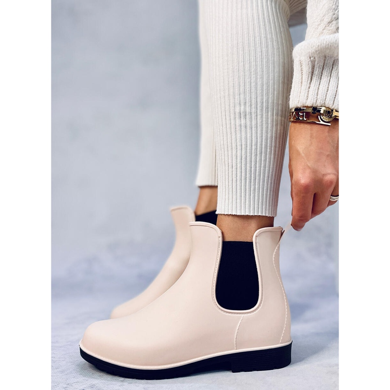 Galochas femininas Botas Jodhpur Foxy Beige bege 1