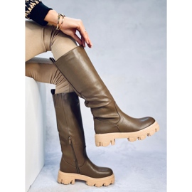 Botas volumosas Hewes Verde Exército 2