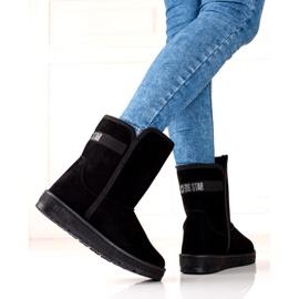 Big Star BOTAS DE NEW ISULADAS DE MULHER preto 2