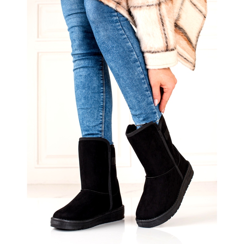 Big Star BOTAS DE NEW ISULADAS DE MULHER preto 1