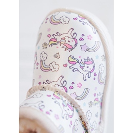 Botas de neve estampadas infantis bege Elenet 1
