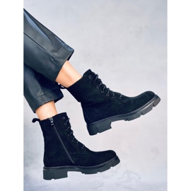 Trabalhadores com cadarços Turner Black preto 2