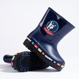 Botas Wellington infantis Shelovet azul marinho 2