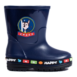 Botas Wellington infantis Shelovet azul marinho 1