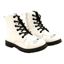 Botas lacadas de meninas Miss 21dz23-4309 branco 5