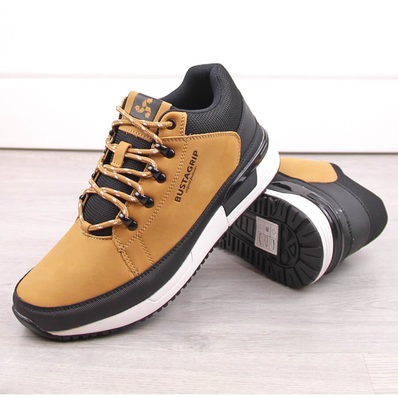 Sapatos masculinos de couro, amarelo Cruiser Bustagrip 1