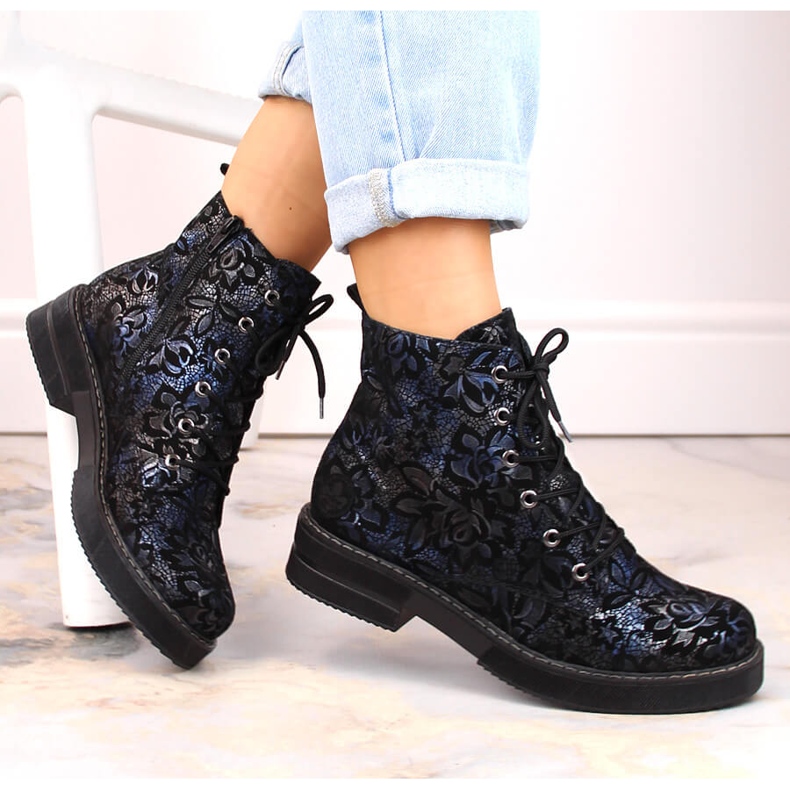 Botas femininas confortáveis ​​de couro, isoladas, multicoloridas, Rieker 72010-14 multicolorido 1