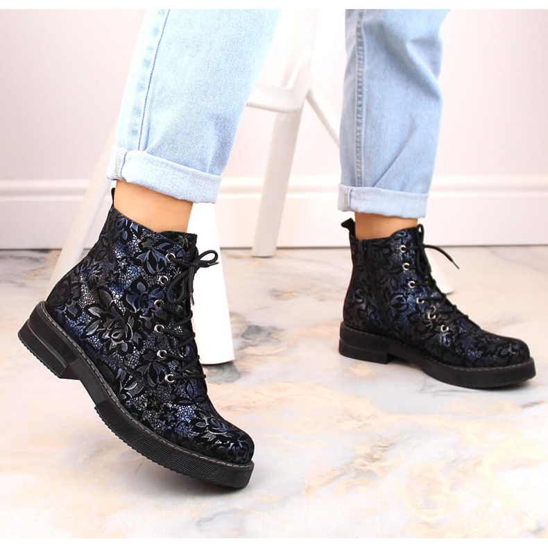 Botas femininas confortáveis ​​de couro, isoladas, multicoloridas, Rieker 72010-14 multicolorido 2