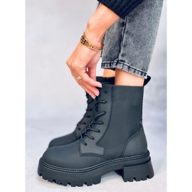 Bota Tamar Black com cadarço preto 1 Bota Tamar Black com cadarço preto 1