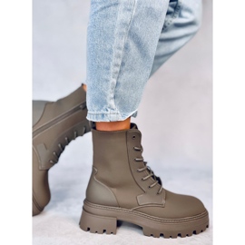 Bota Tamar Verde com cadarço 1 Bota Tamar Verde com cadarço 1