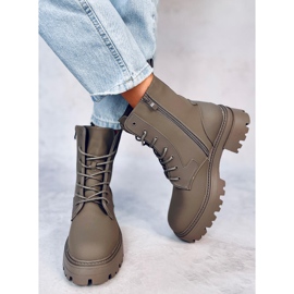 Bota Tamar Verde com cadarço 2 Bota Tamar Verde com cadarço 2