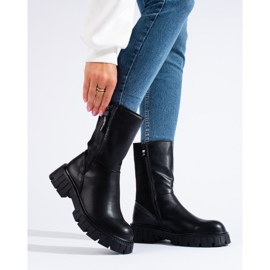 Botas de mulher com cano alto Shelovet preto 1