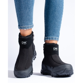 Botas de neve baixas de mulher DK com sola grossa, preta preto 1 Botas de neve baixas de mulher DK com sola grossa, preta preto 1